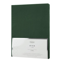 Prestieradlo 100x200 / 25 cm DINA z bavlneného saténu - tmavozelené Prestieradlo 100x200 / 25 cm DINA z bavlneného saténu - tmavozelené